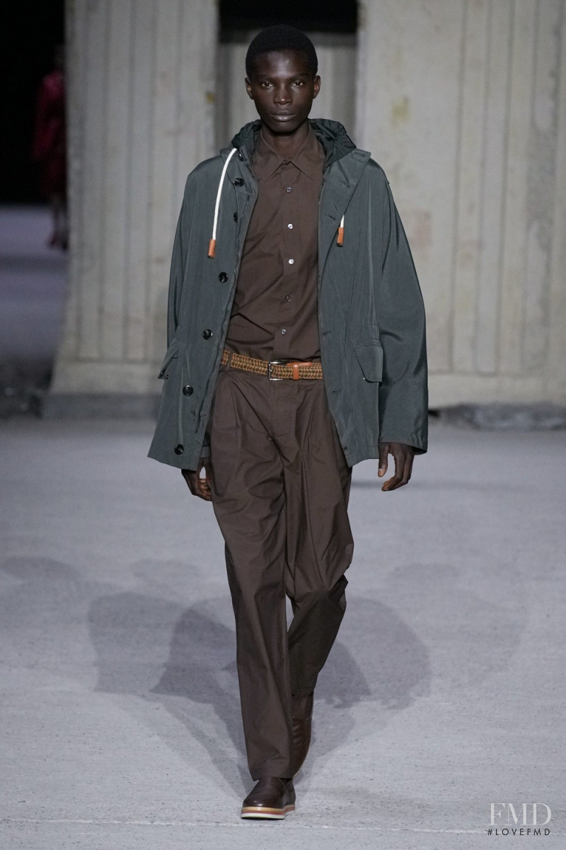 Dara Gueye featured in  the Tod\'s fashion show for Spring/Summer 2023