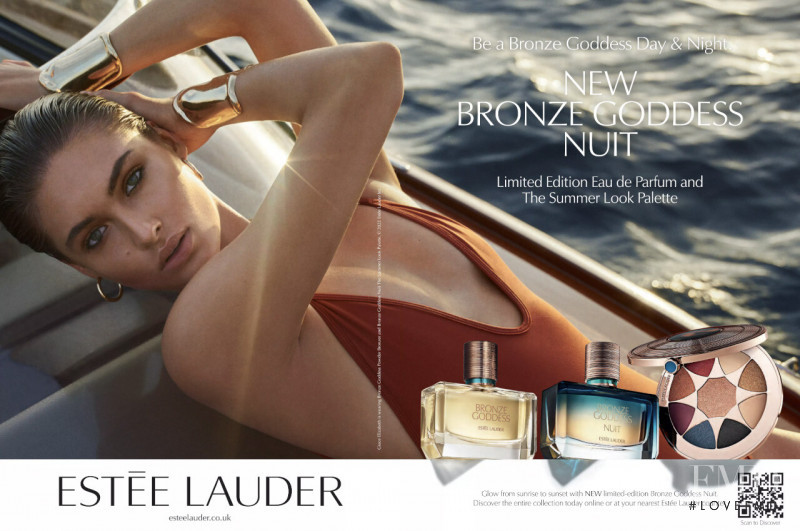 Grace Elizabeth featured in  the Estée Lauder Fragrance advertisement for Summer 2022
