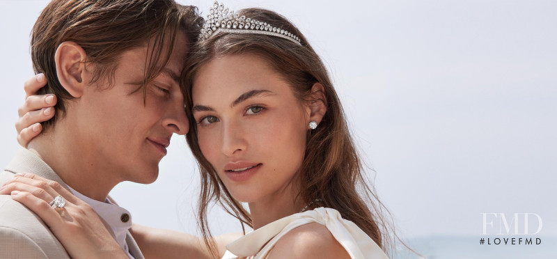 Grace Elizabeth featured in  the Graff Diamonds Bridal advertisement for Autumn/Winter 2022