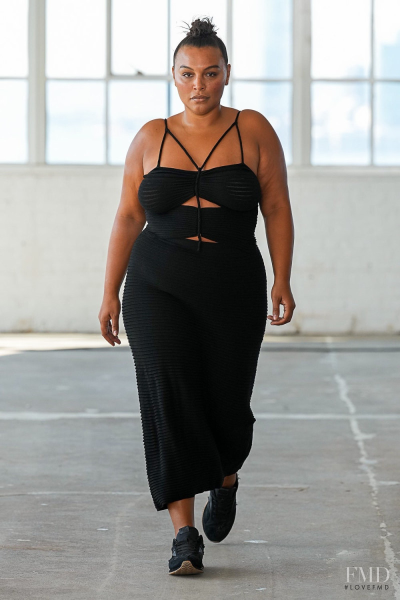 Paloma Elsesser featured in  the Altuzarra fashion show for Spring/Summer 2023