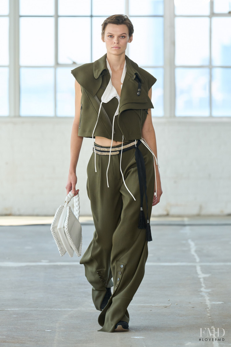 Cara Taylor featured in  the Altuzarra fashion show for Spring/Summer 2023