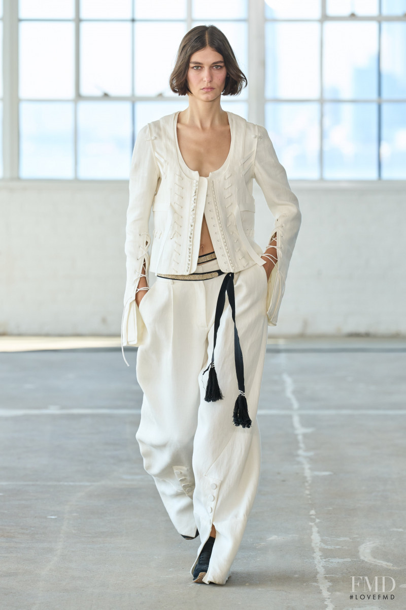 Rayssa Medeiros featured in  the Altuzarra fashion show for Spring/Summer 2023
