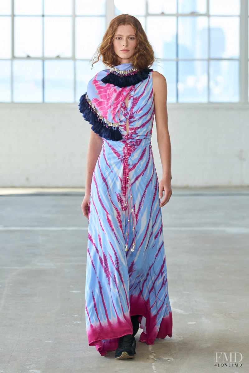 Clementine Balcaen featured in  the Altuzarra fashion show for Spring/Summer 2023