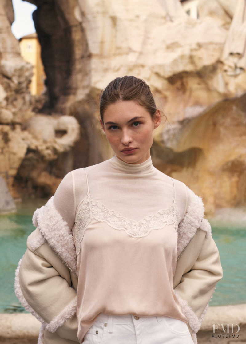 Grace Elizabeth featured in  the Mango lookbook for Autumn/Winter 2021