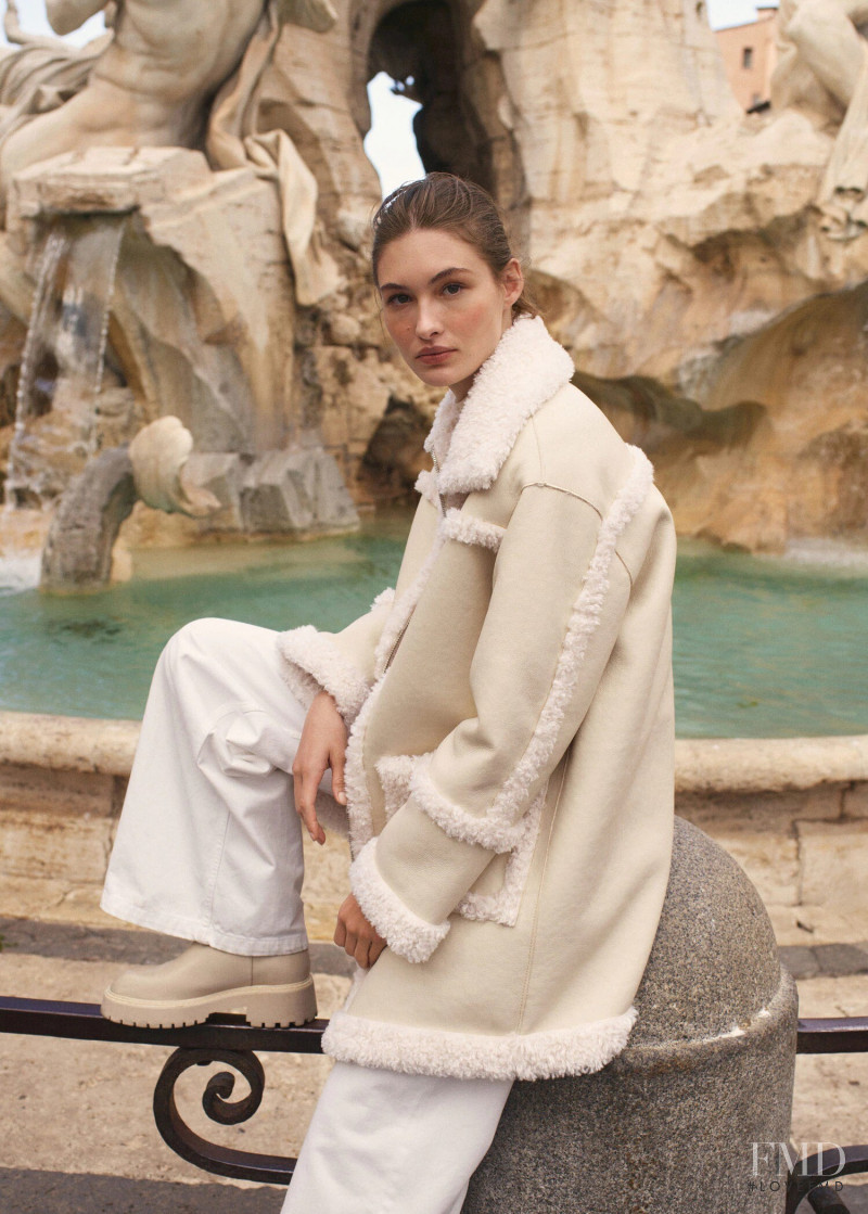 Grace Elizabeth featured in  the Mango lookbook for Autumn/Winter 2021