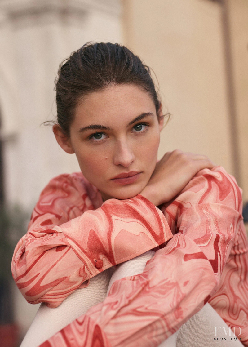 Grace Elizabeth featured in  the Mango lookbook for Autumn/Winter 2021