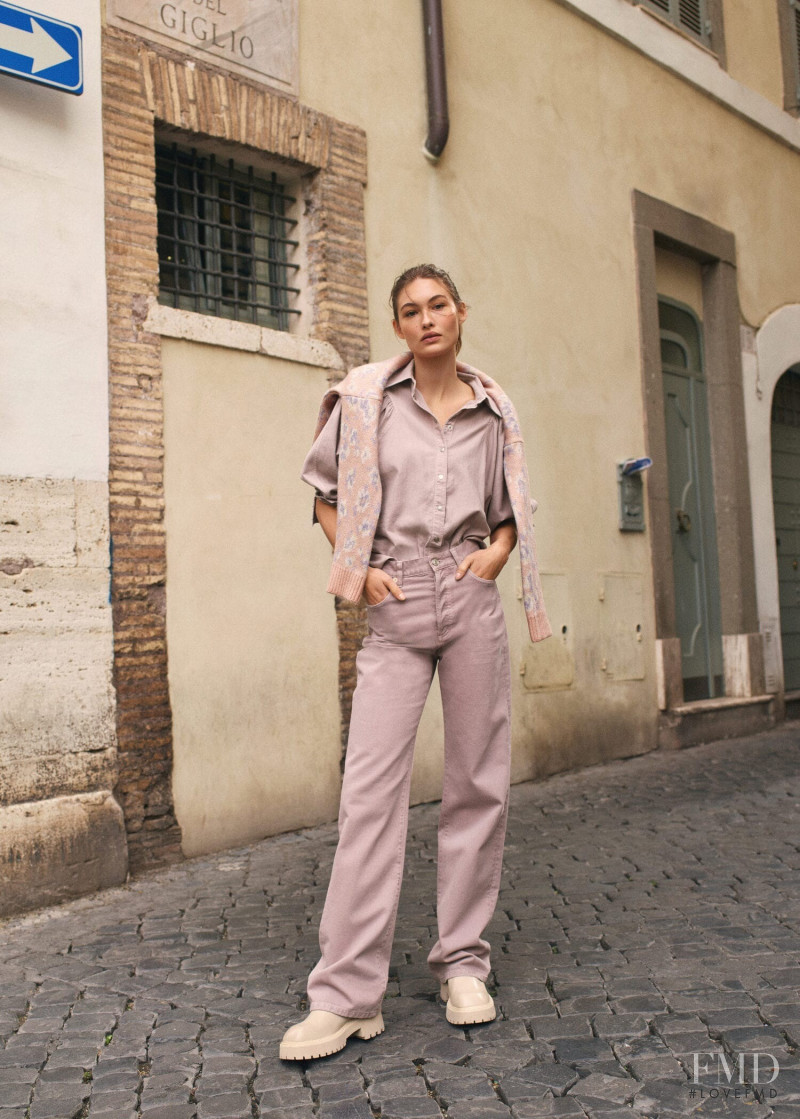 Grace Elizabeth featured in  the Mango lookbook for Autumn/Winter 2021