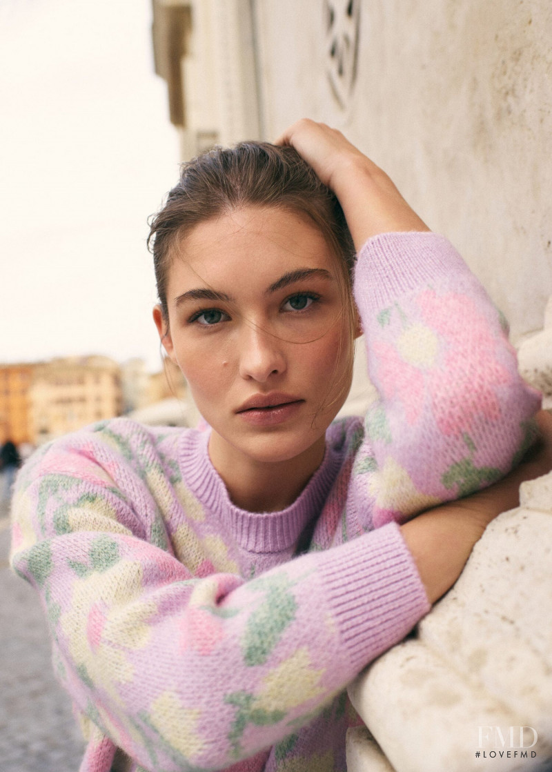 Grace Elizabeth featured in  the Mango lookbook for Autumn/Winter 2021