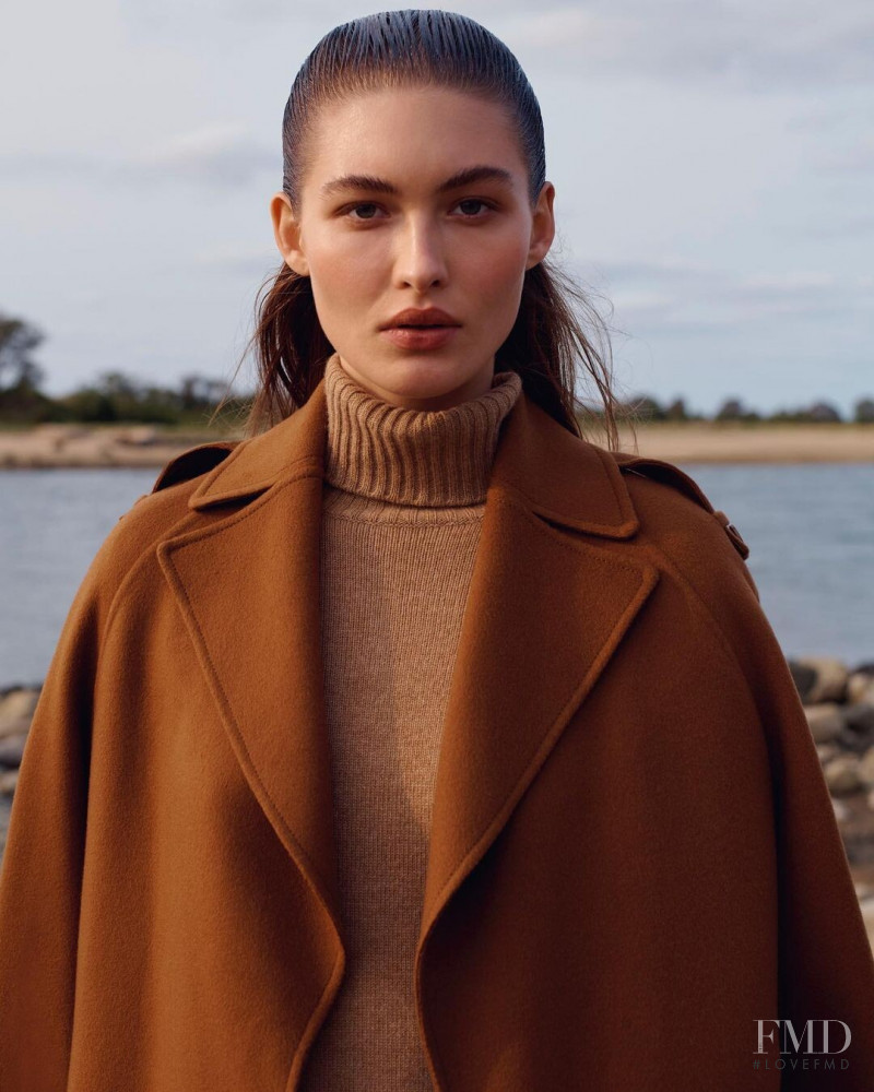 Grace Elizabeth featured in  the Bergdorf Goodman advertisement for Winter 2020