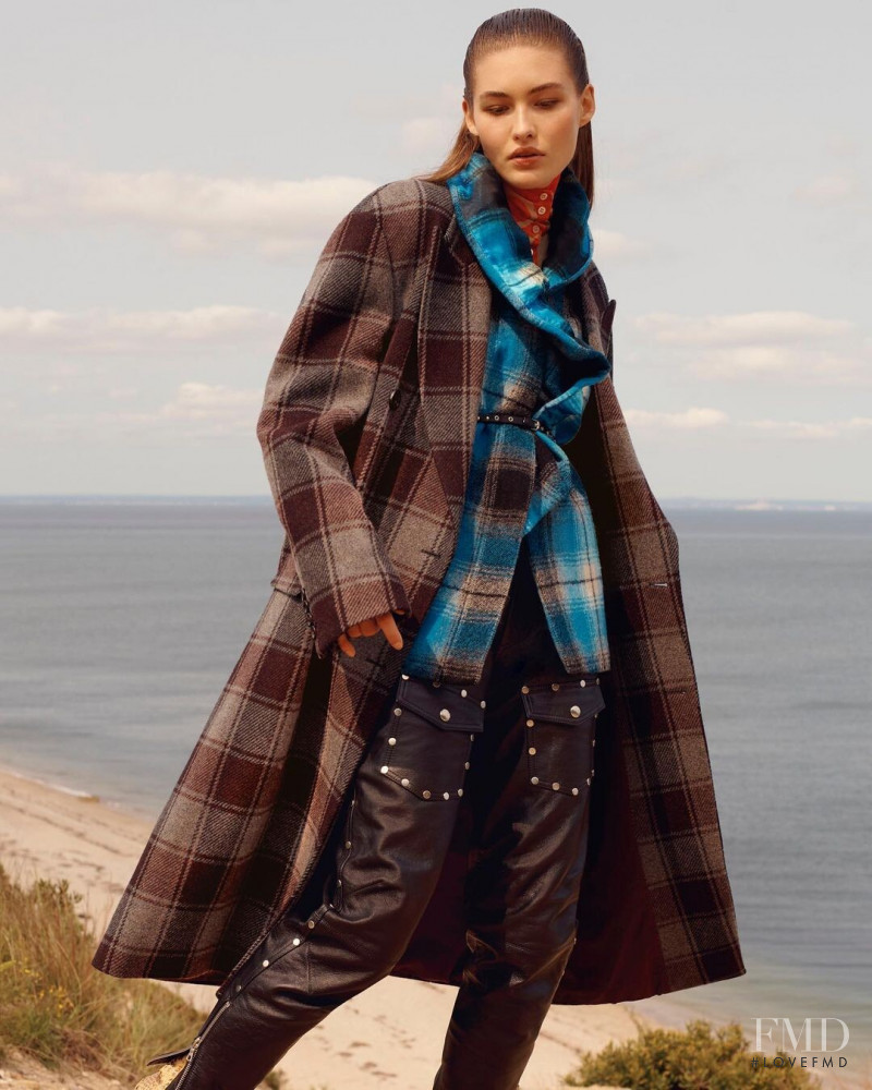 Grace Elizabeth featured in  the Bergdorf Goodman advertisement for Winter 2020