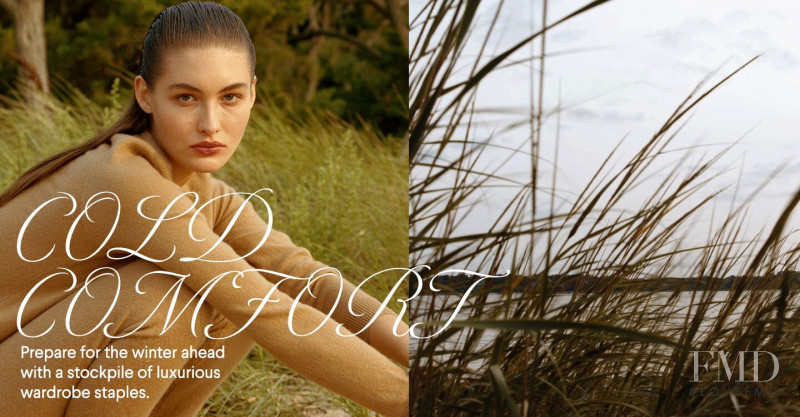 Grace Elizabeth featured in  the Bergdorf Goodman advertisement for Winter 2020