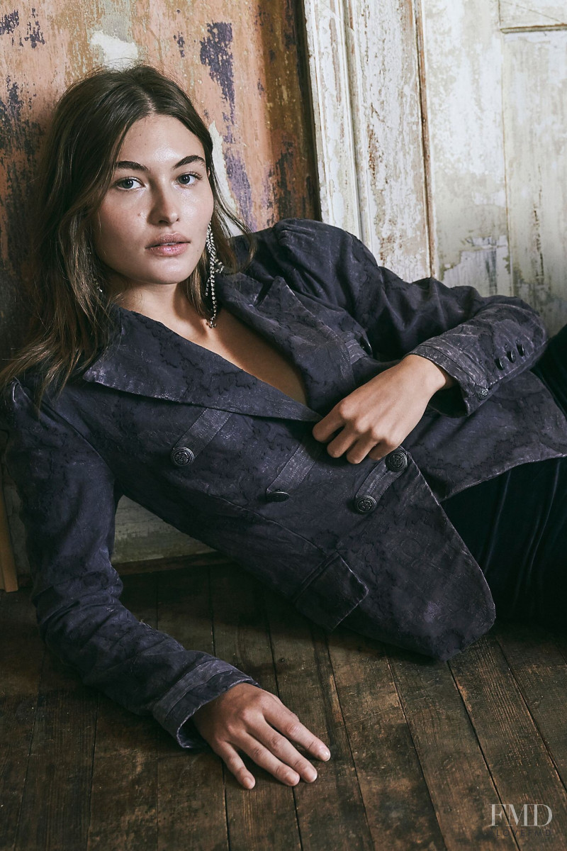 Grace Elizabeth featured in  the Free People lookbook for Winter 2020