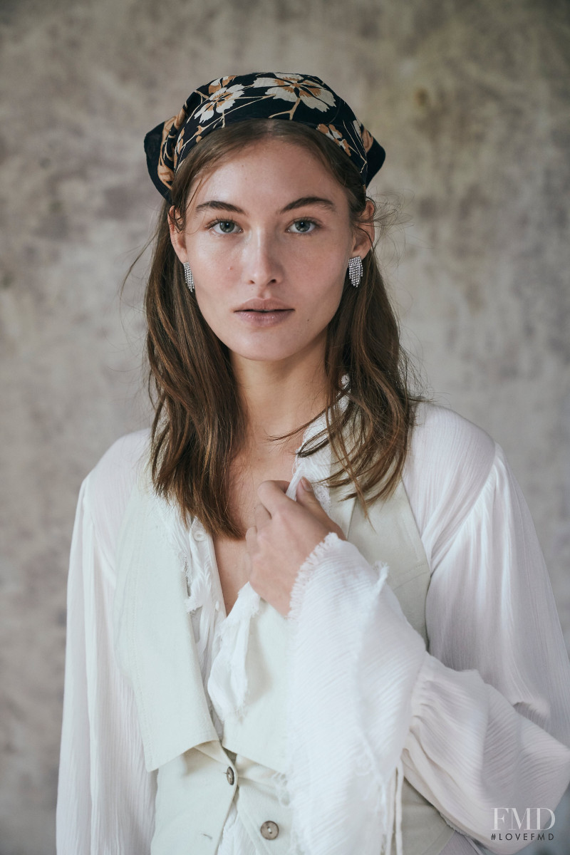 Grace Elizabeth featured in  the Free People lookbook for Winter 2020