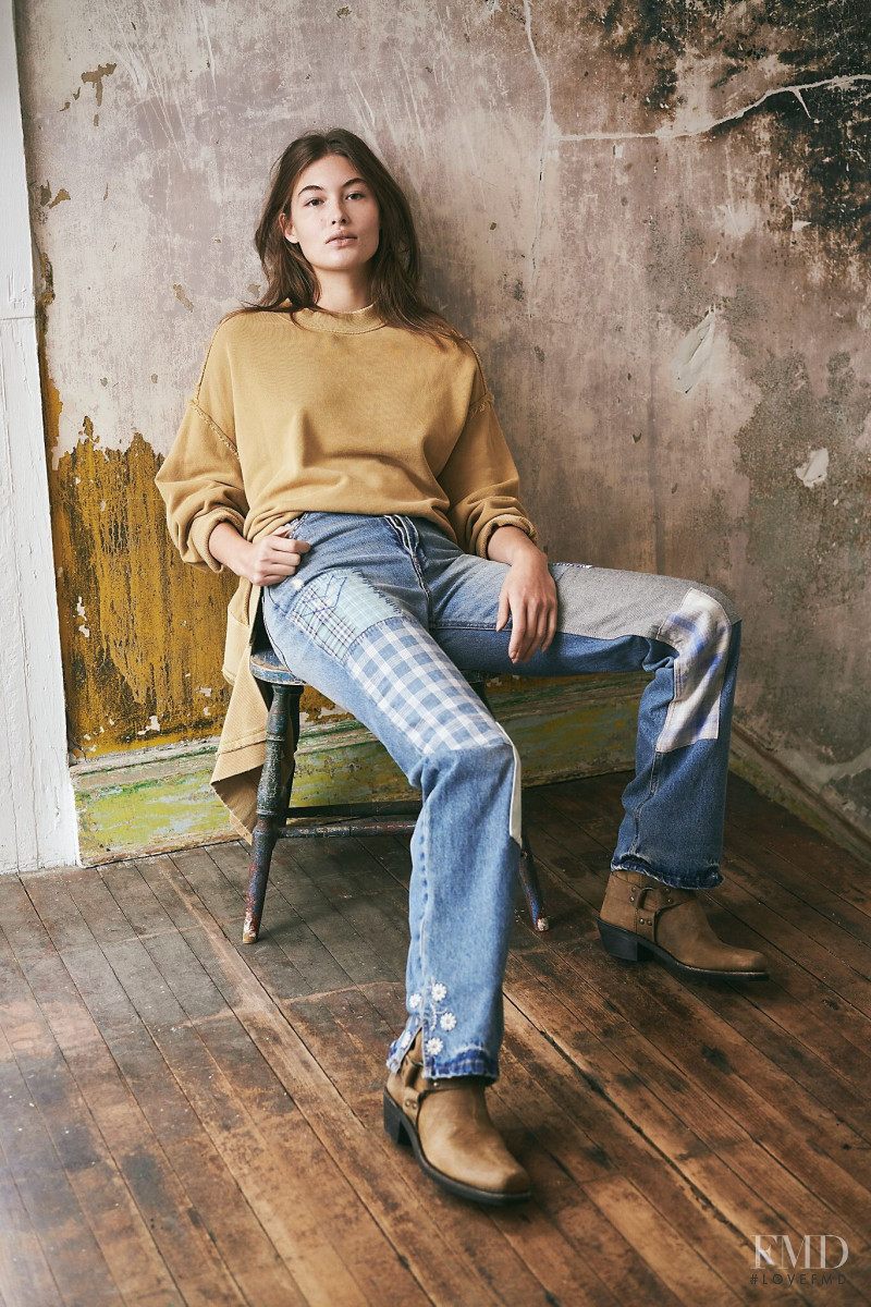 Grace Elizabeth featured in  the Free People lookbook for Winter 2020