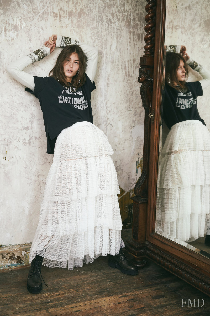 Grace Elizabeth featured in  the Free People lookbook for Winter 2020