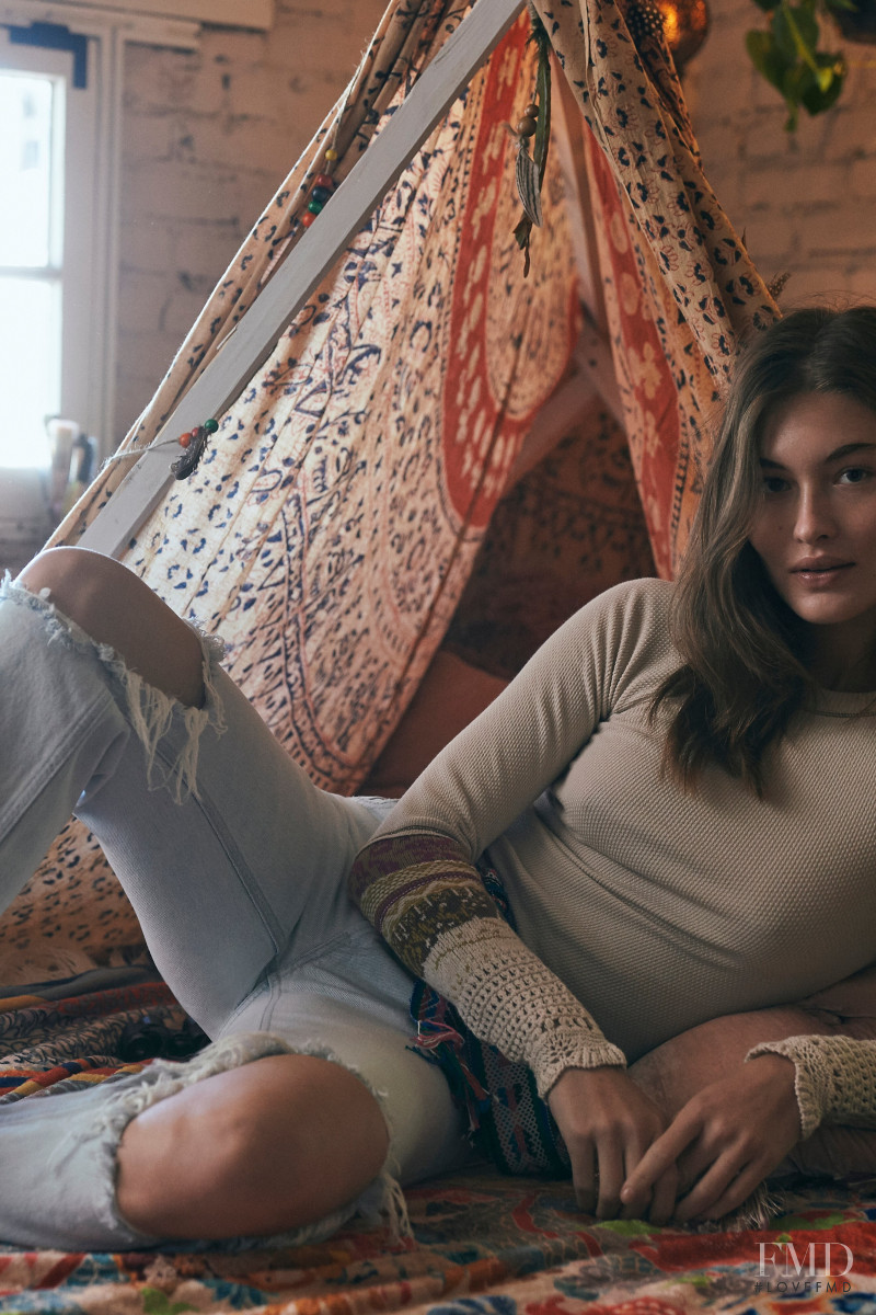 Grace Elizabeth featured in  the Free People lookbook for Winter 2020