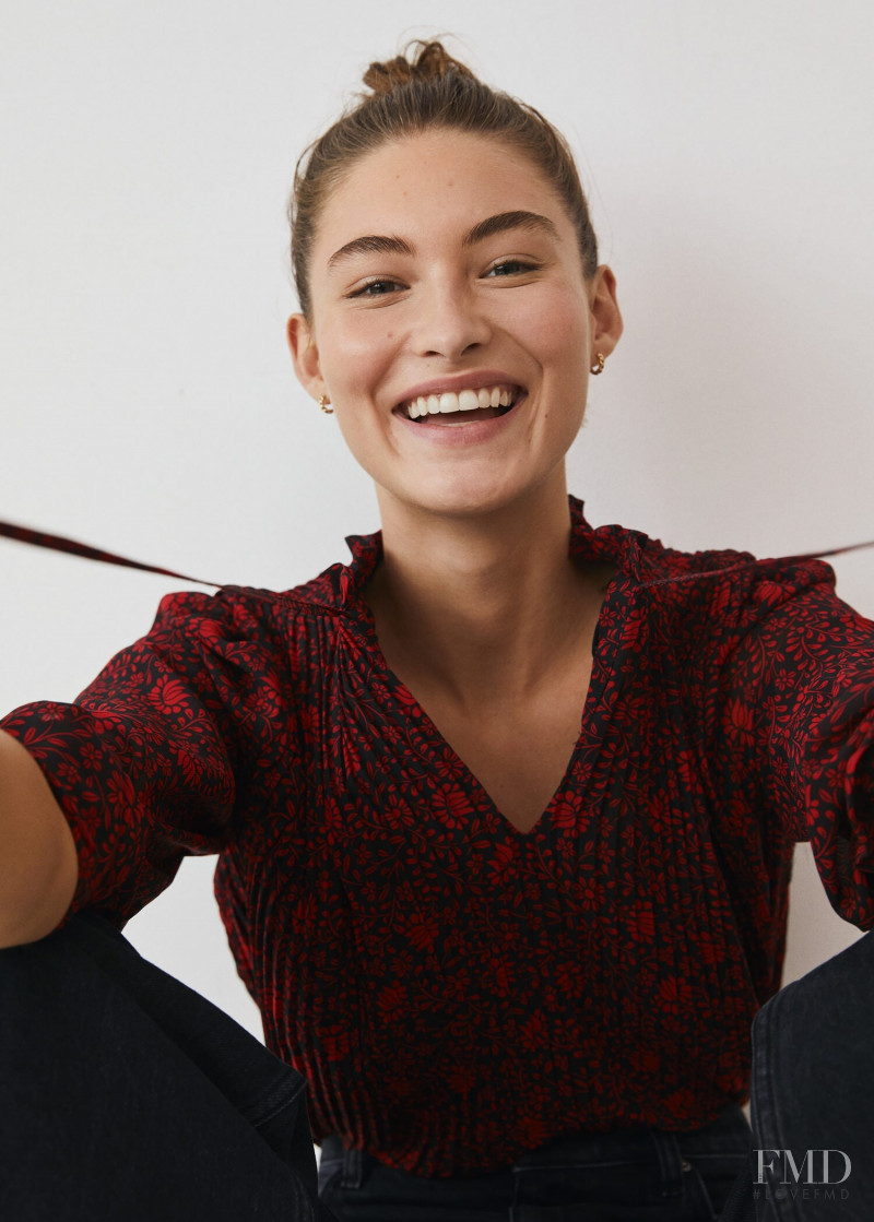 Grace Elizabeth featured in  the Mango catalogue for Pre-Fall 2020