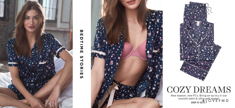 Grace Elizabeth featured in  the Victoria\'s Secret catalogue for Spring/Summer 2020