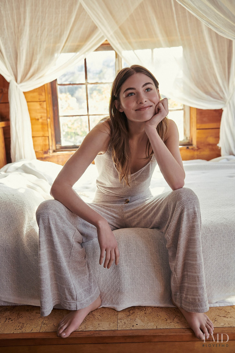 Grace Elizabeth featured in  the Free People advertisement for Spring 2020