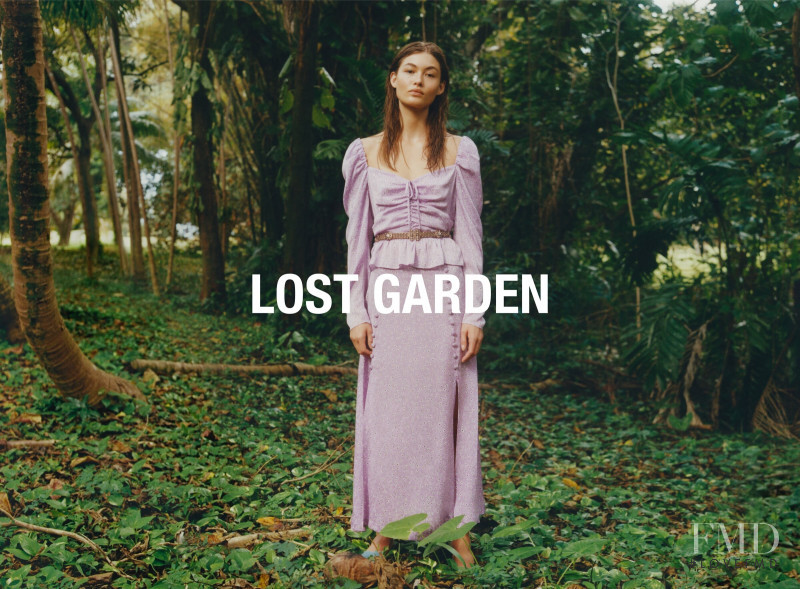 Grace Elizabeth featured in  the Zara Lost Garden Collection advertisement for Spring/Summer 2020