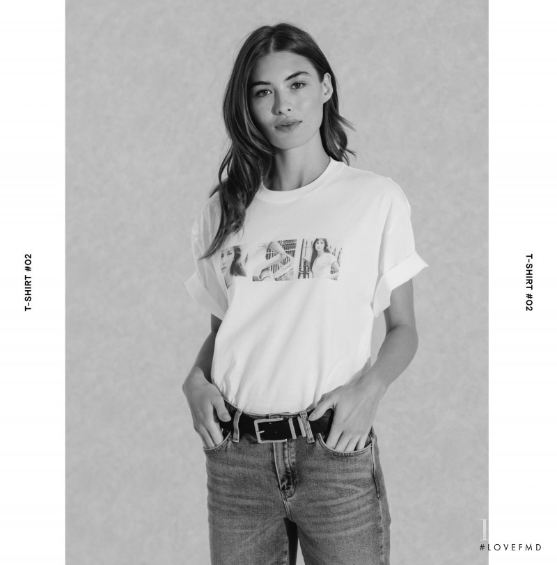 Grace Elizabeth featured in  the Massimo Dutti x Jane Birkin advertisement for Summer 2020