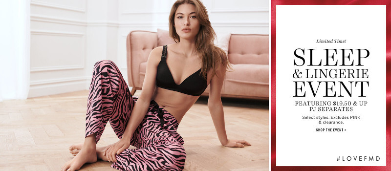 Grace Elizabeth featured in  the Victoria\'s Secret catalogue for Autumn/Winter 2019