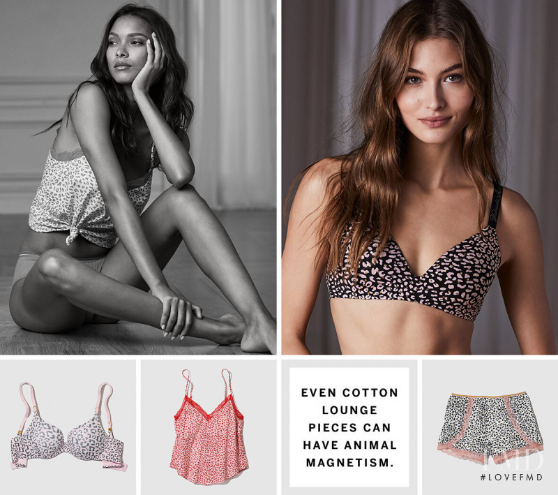 Grace Elizabeth featured in  the Victoria\'s Secret advertisement for Fall 2019