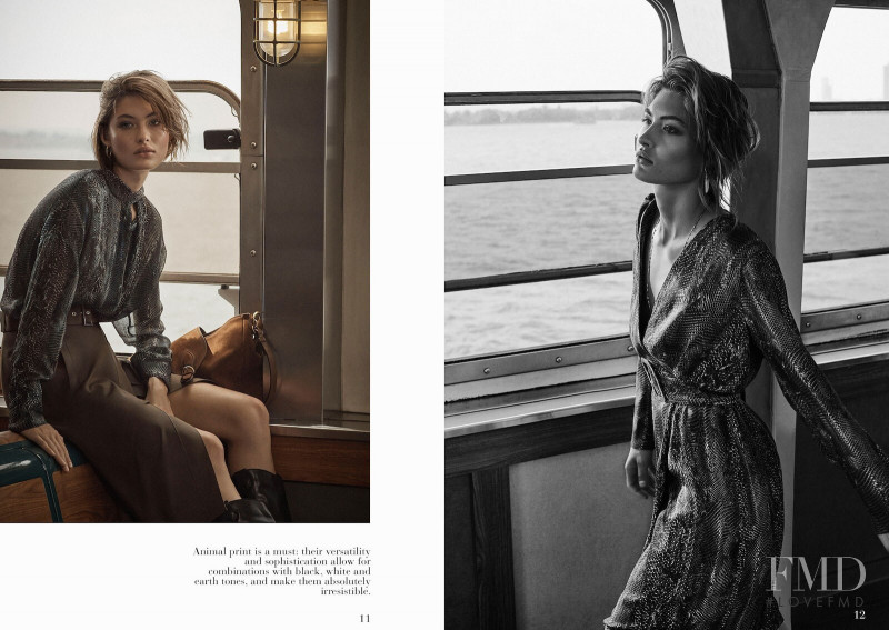 Grace Elizabeth featured in  the Massimo Dutti A Long Journey lookbook for Pre-Fall 2019