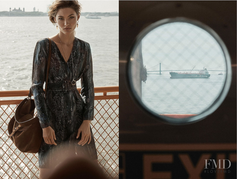 Grace Elizabeth featured in  the Massimo Dutti A Long Journey lookbook for Pre-Fall 2019