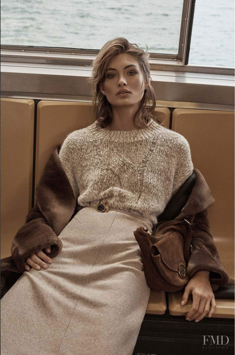 Grace Elizabeth featured in  the Massimo Dutti A Long Journey lookbook for Pre-Fall 2019