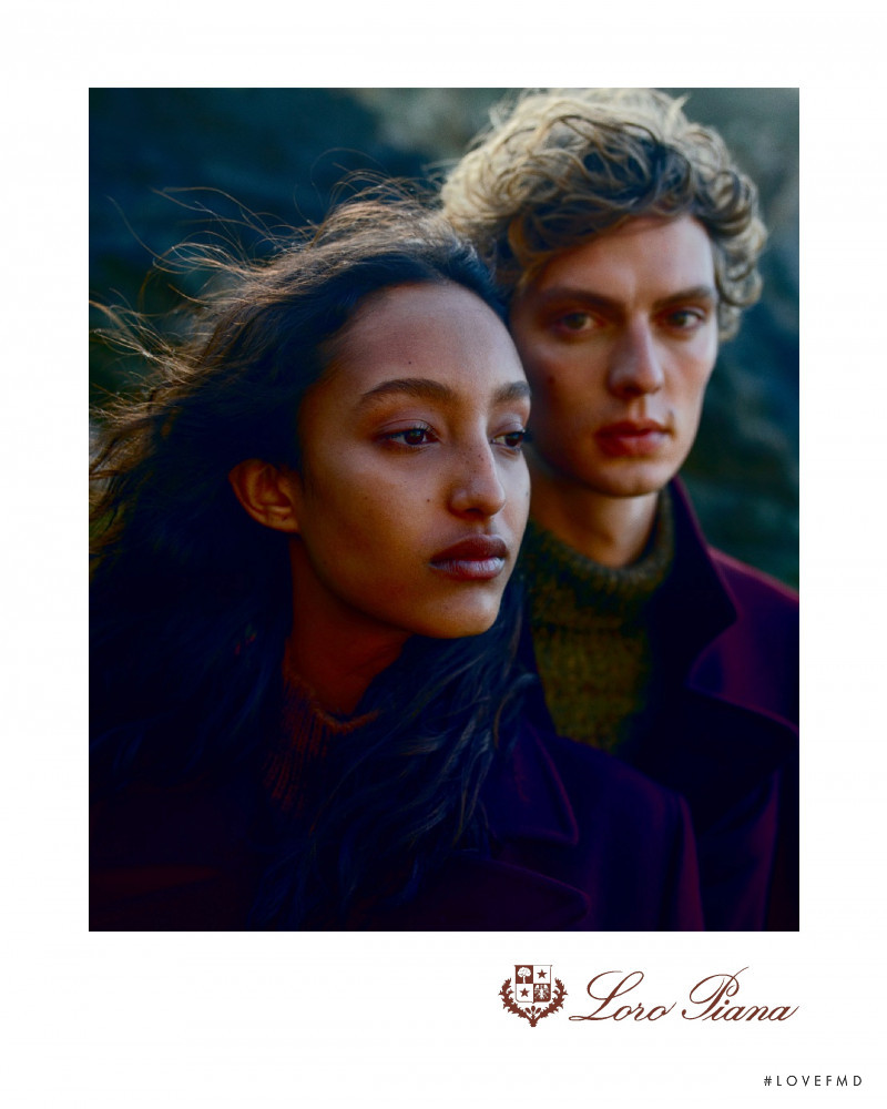 Leon Dame featured in  the Loro Piana advertisement for Autumn/Winter 2022