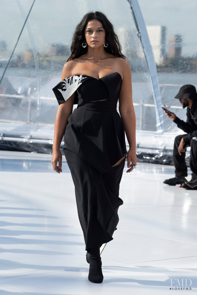 Devyn Garcia featured in  the Alexander McQueen fashion show for Spring/Summer 2023