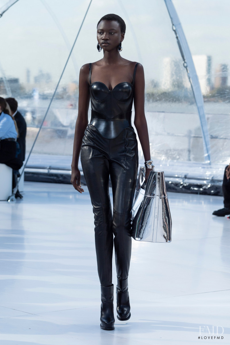 Anyiang Yak featured in  the Alexander McQueen fashion show for Spring/Summer 2023