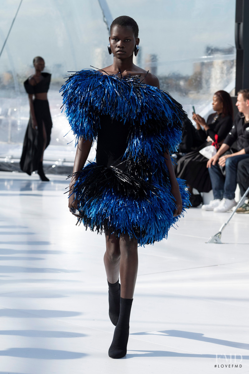 Mary Ukech featured in  the Alexander McQueen fashion show for Spring/Summer 2023