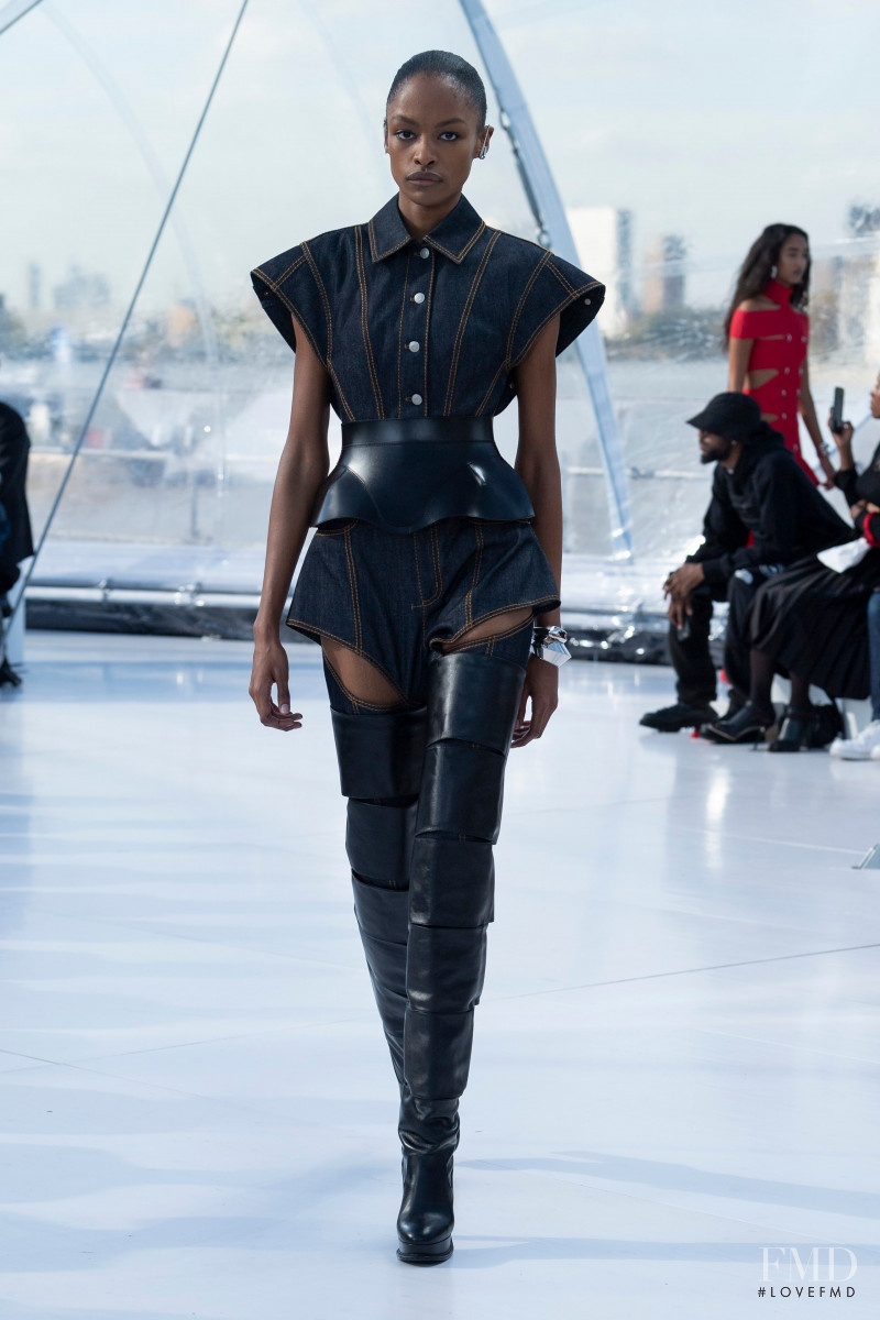 Adele Ruboneka featured in  the Alexander McQueen fashion show for Spring/Summer 2023