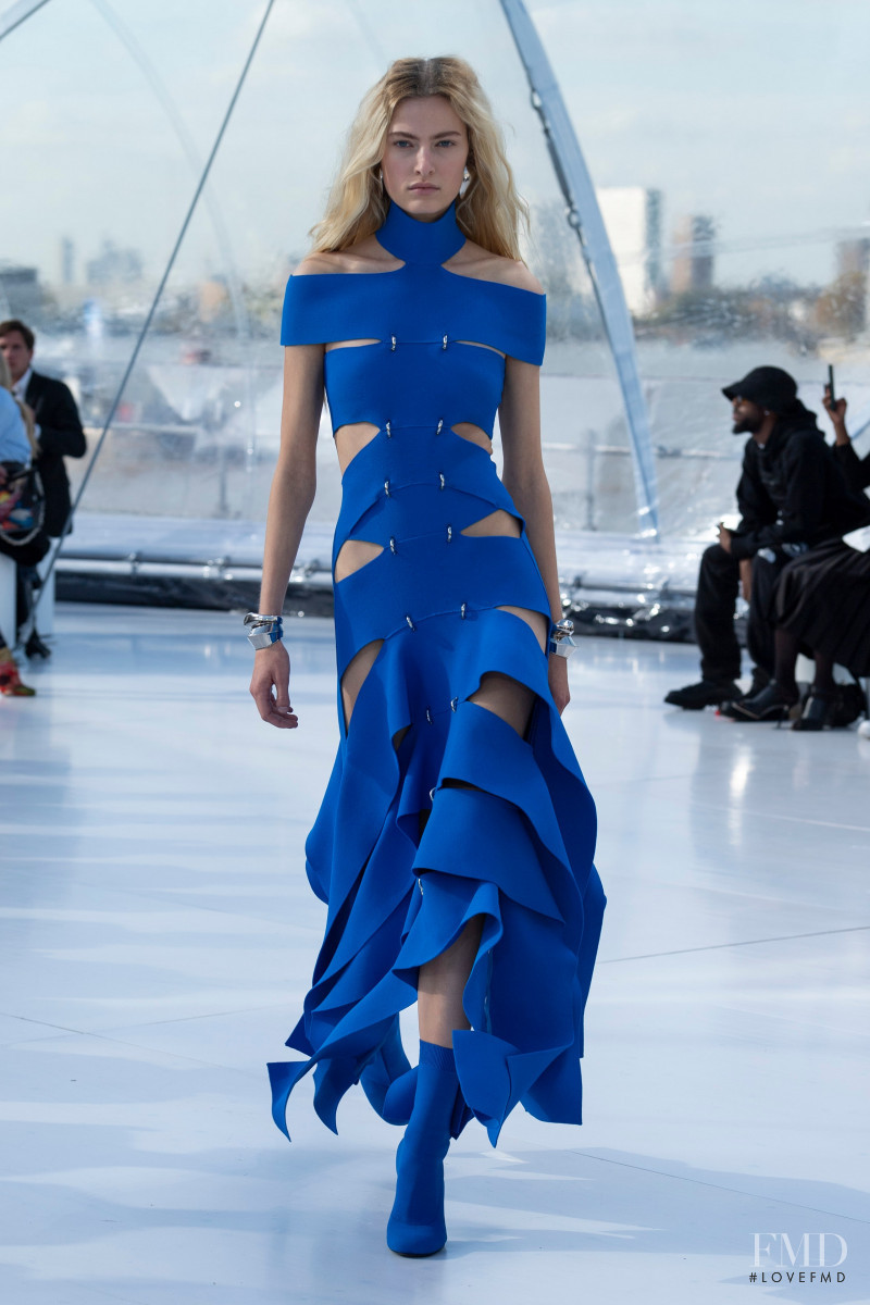 Felice Noordhoff featured in  the Alexander McQueen fashion show for Spring/Summer 2023