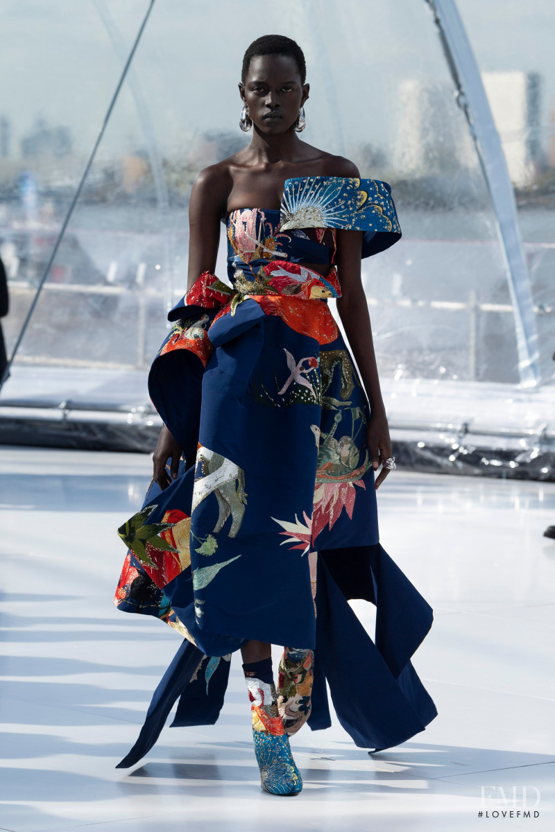 Alaato Jazyper featured in  the Alexander McQueen fashion show for Spring/Summer 2023