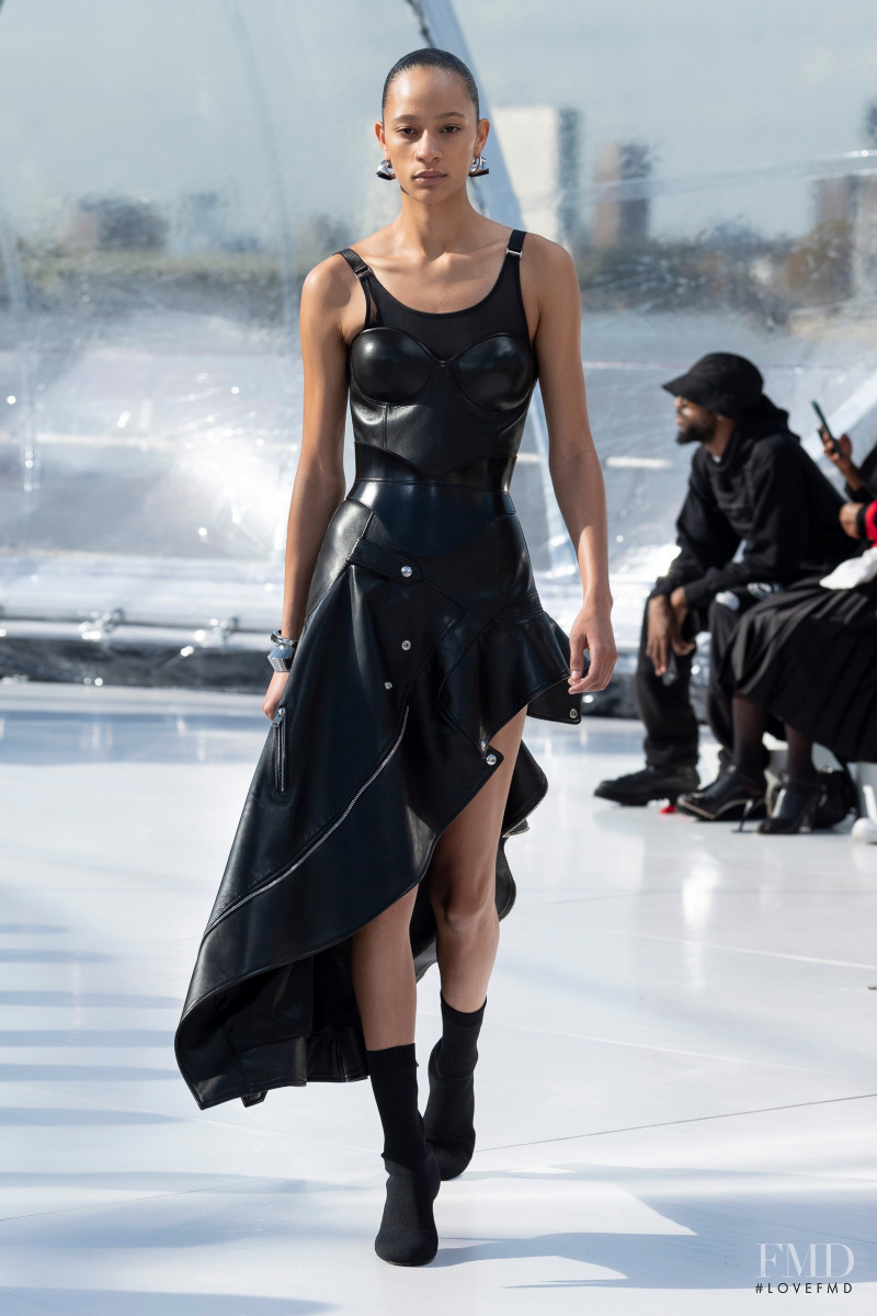 Selena Forrest featured in  the Alexander McQueen fashion show for Spring/Summer 2023