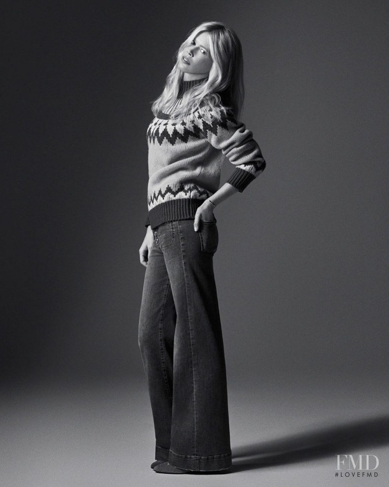 Claudia Schiffer featured in  the Frame Denim FRAME x Claudia Schiffer advertisement for Winter 2022