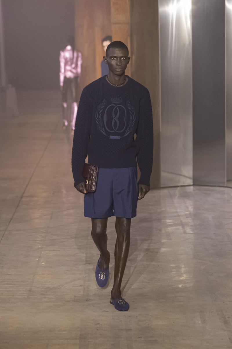 Fernando Cabral featured in  the Bally fashion show for Spring/Summer 2023