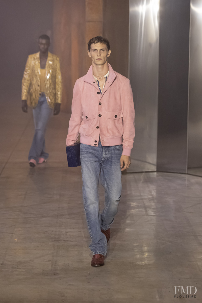 Luc Defont Saviard featured in  the Bally fashion show for Spring/Summer 2023