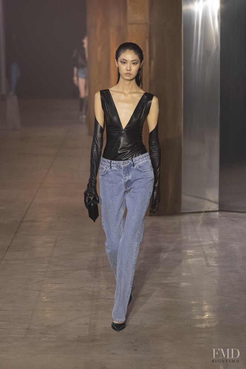 Sijia Kang featured in  the Bally fashion show for Spring/Summer 2023