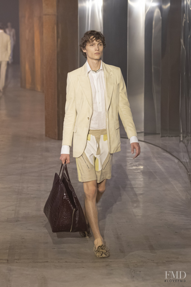 Lukas Marschall featured in  the Bally fashion show for Spring/Summer 2023