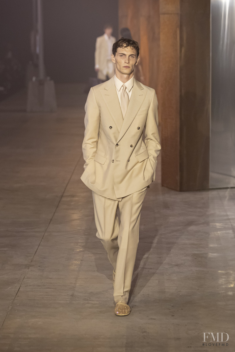 Luc Defont Saviard featured in  the Bally fashion show for Spring/Summer 2023