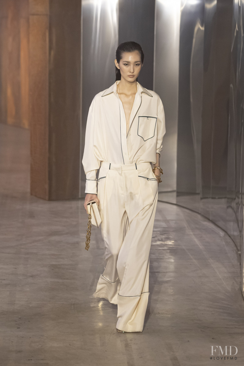 Seo Hyun Kim featured in  the Bally fashion show for Spring/Summer 2023