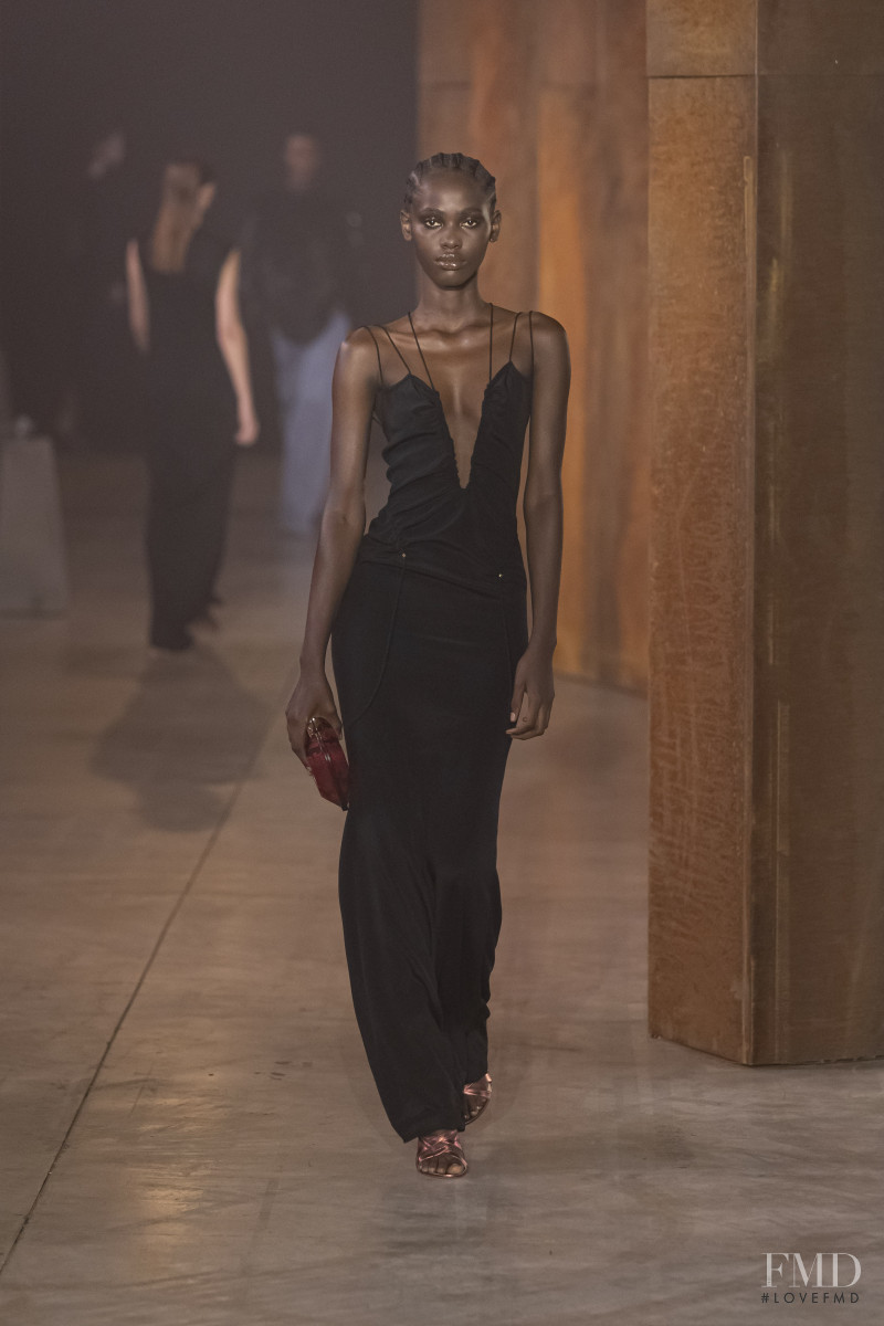 Divine Nwaokogba featured in  the Bally fashion show for Spring/Summer 2023