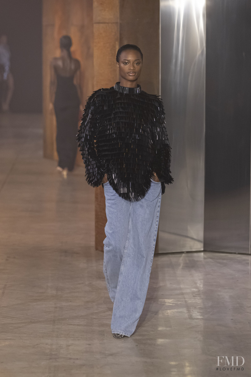 Mayowa Nicholas featured in  the Bally fashion show for Spring/Summer 2023