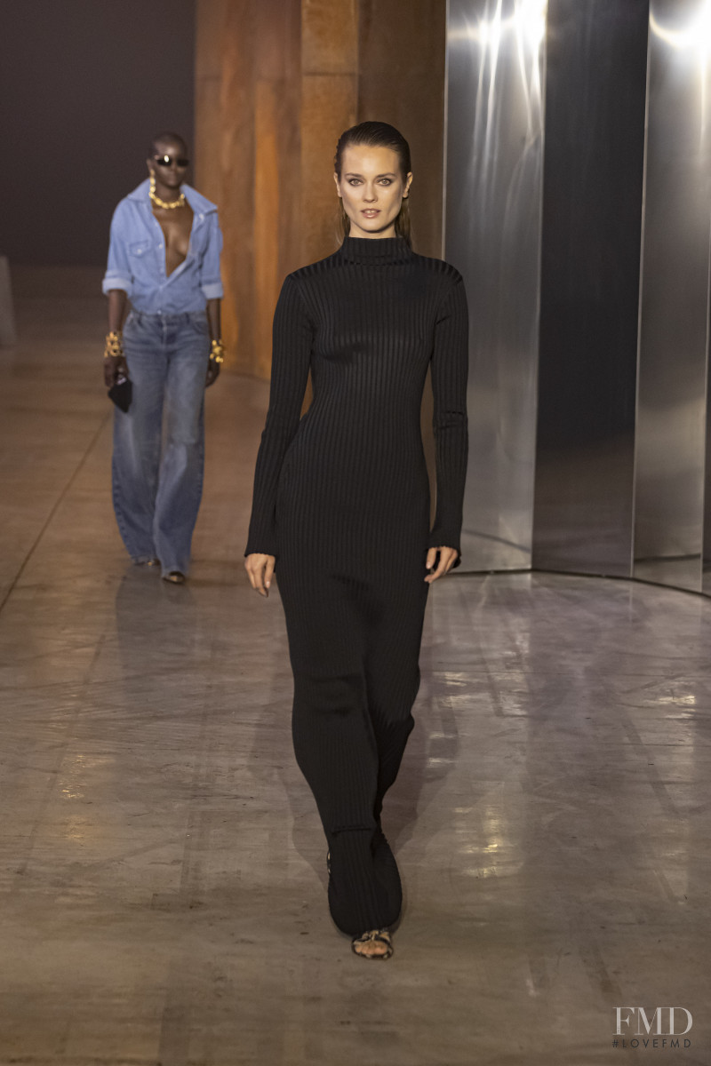 Monika Jagaciak featured in  the Bally fashion show for Spring/Summer 2023