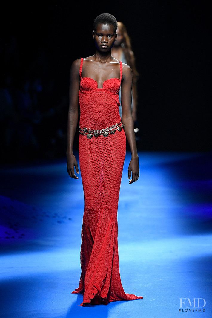 Mary Ukech featured in  the Blumarine fashion show for Spring/Summer 2023