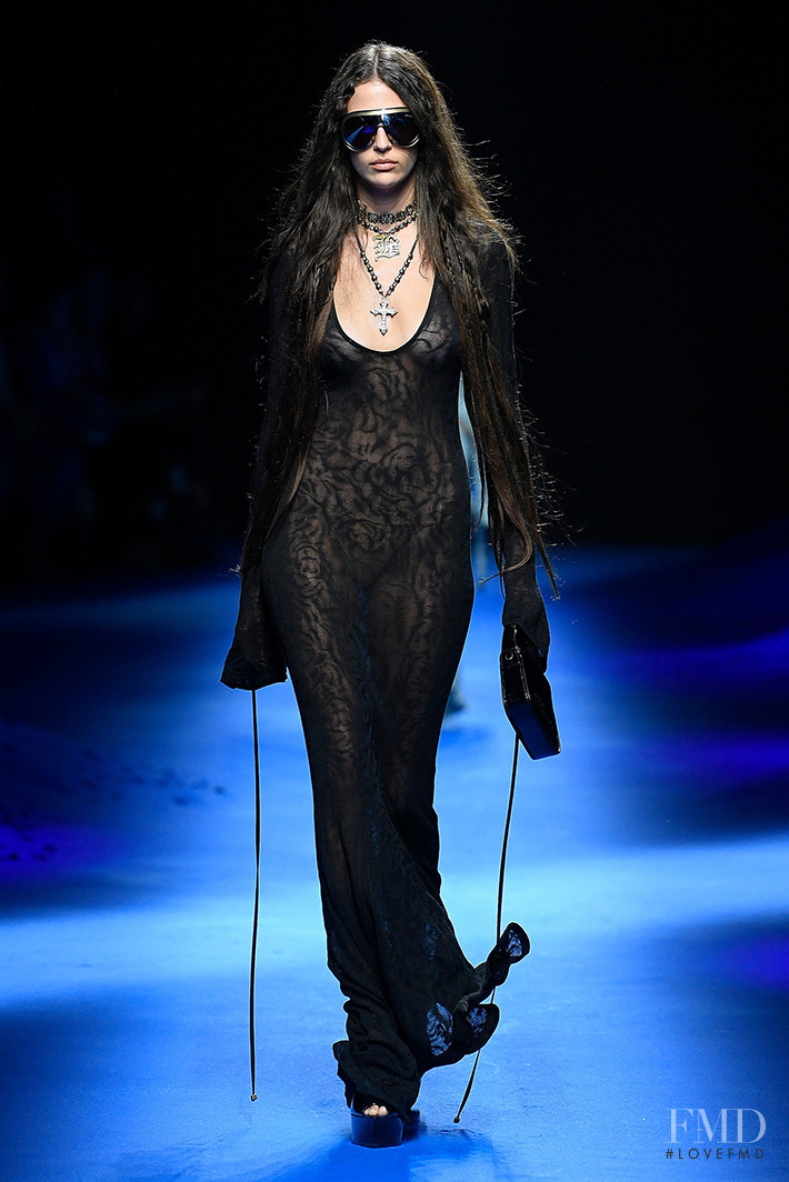 Africa Garcia featured in  the Blumarine fashion show for Spring/Summer 2023